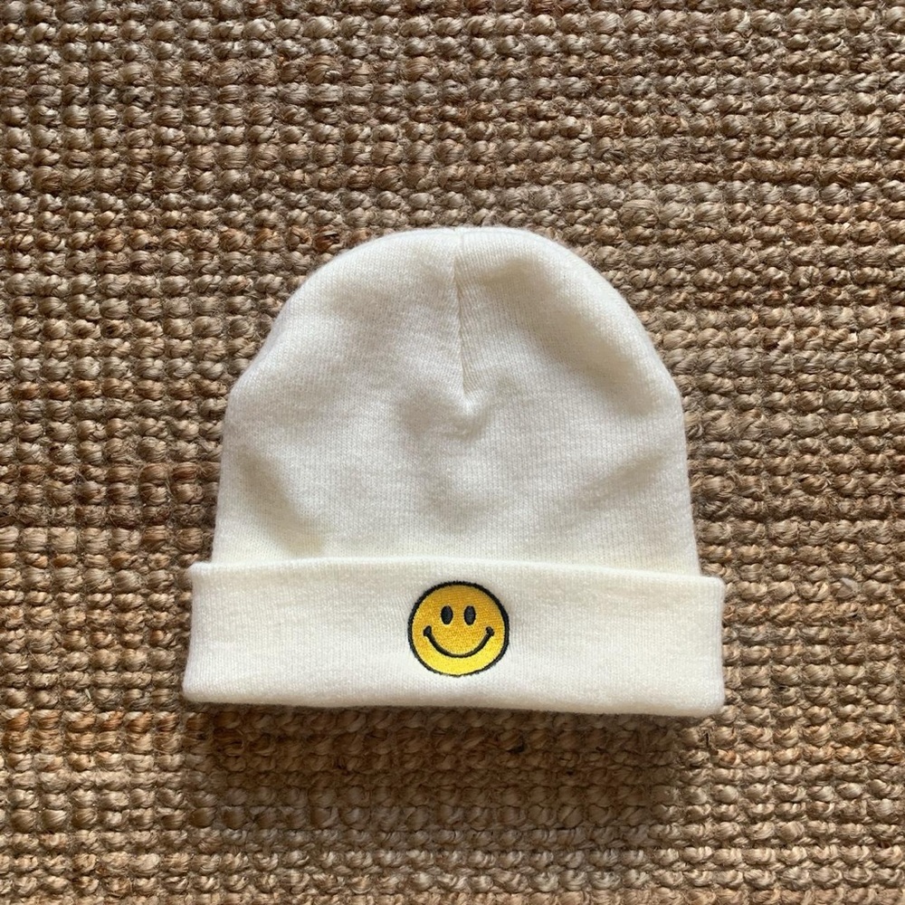Urban Outfitters Smiley Face Beanie